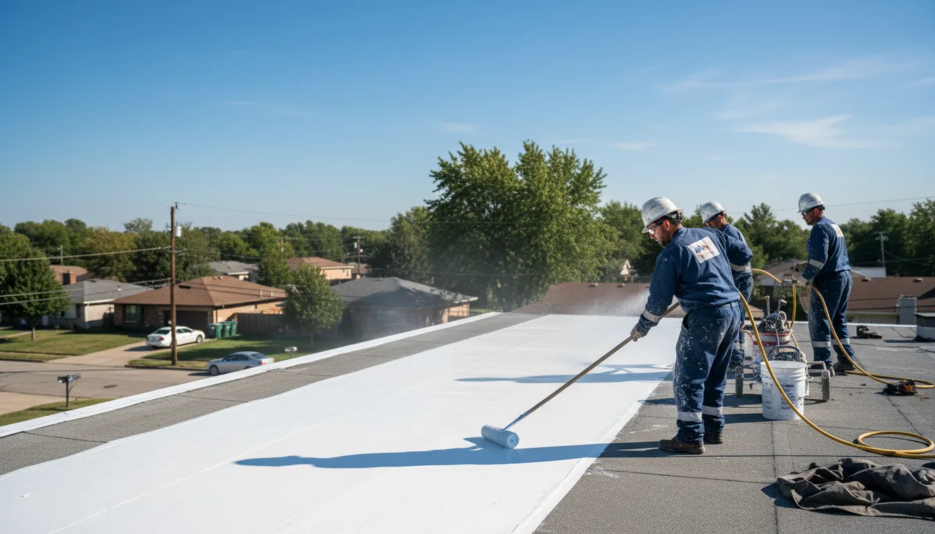 Commercial roof coating in Rossville, IN near me